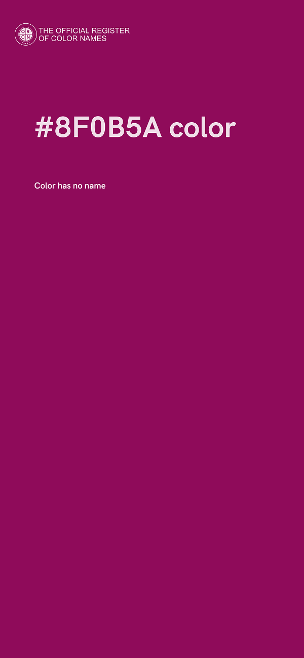 #8F0B5A color image