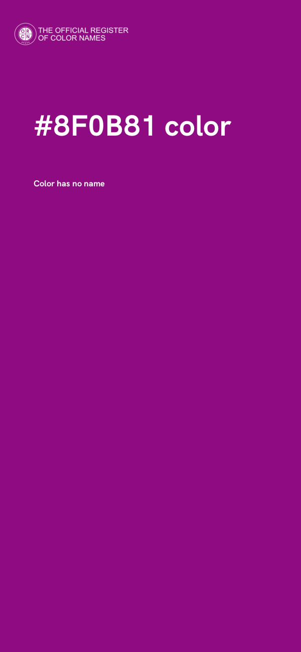 #8F0B81 color image