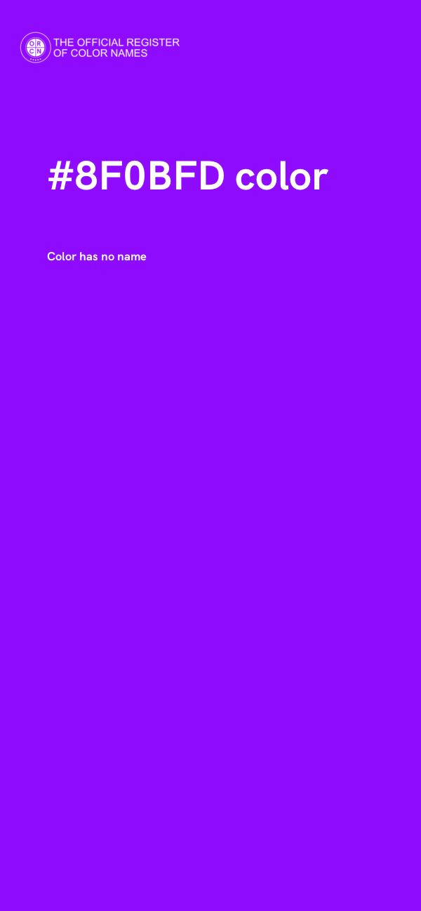 #8F0BFD color image
