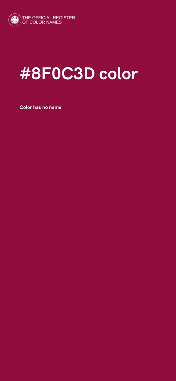 #8F0C3D color image