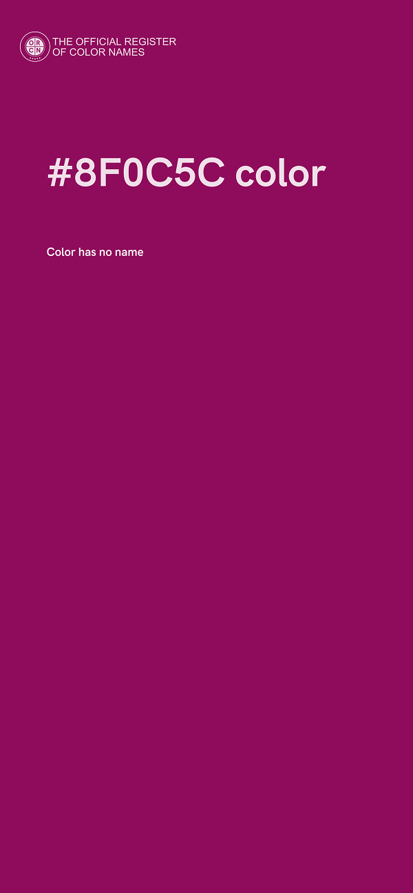 #8F0C5C color image