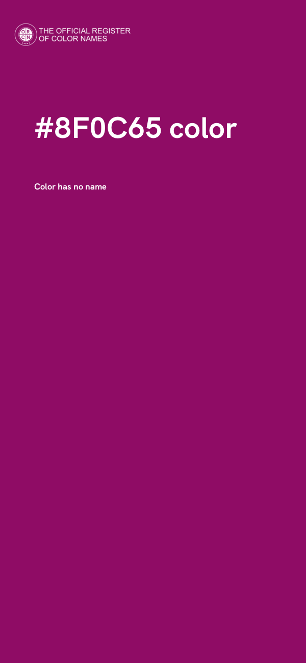 #8F0C65 color image