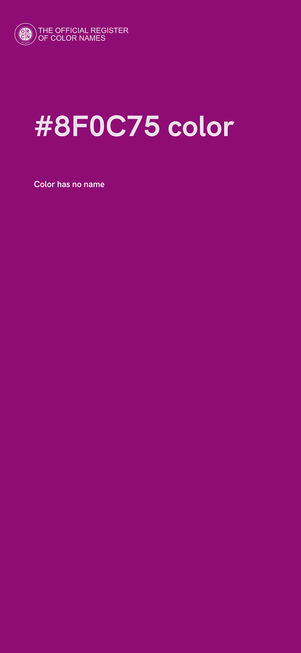 #8F0C75 color image