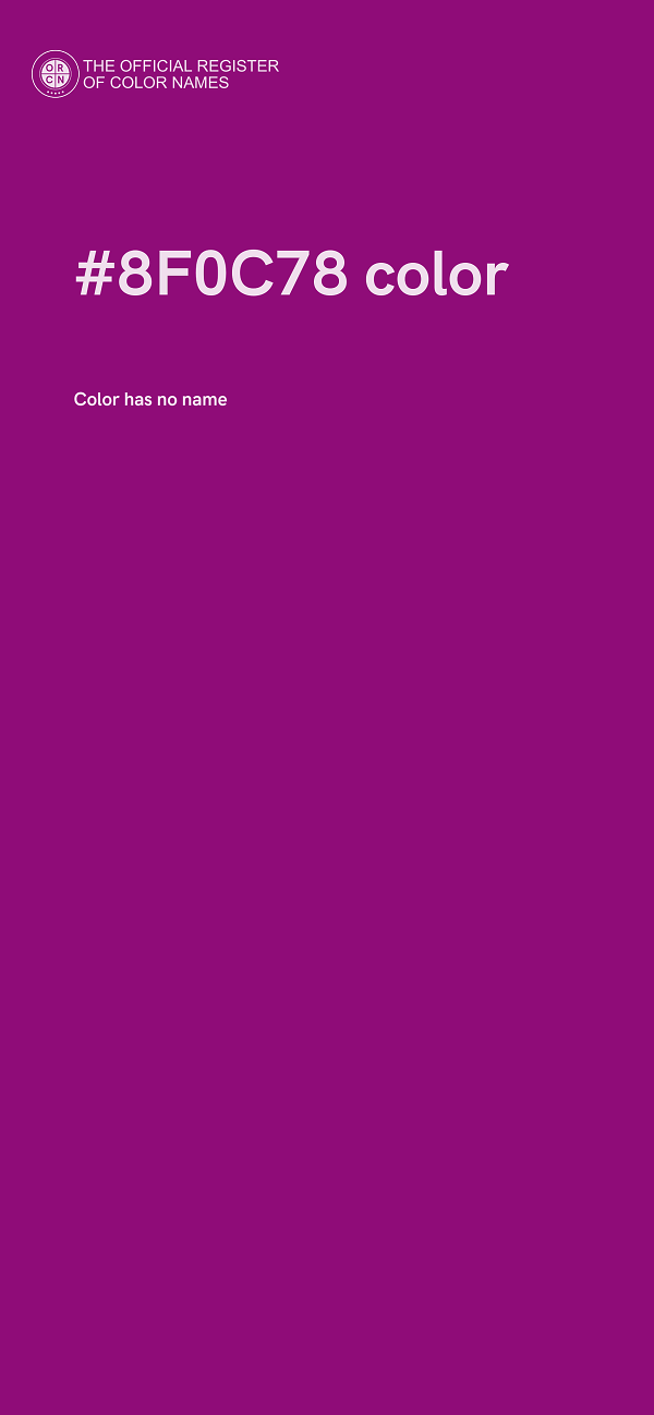 #8F0C78 color image