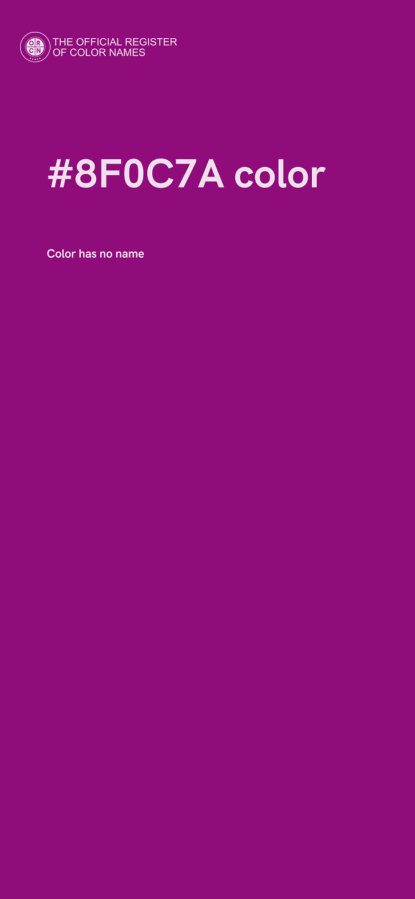 #8F0C7A color image