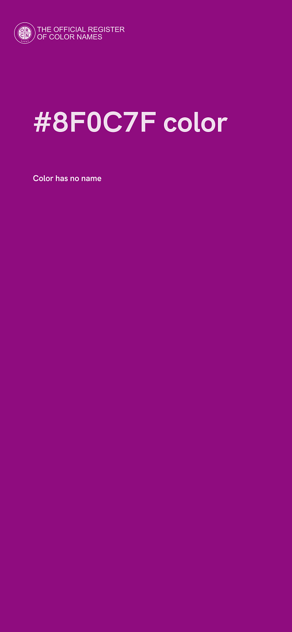 #8F0C7F color image