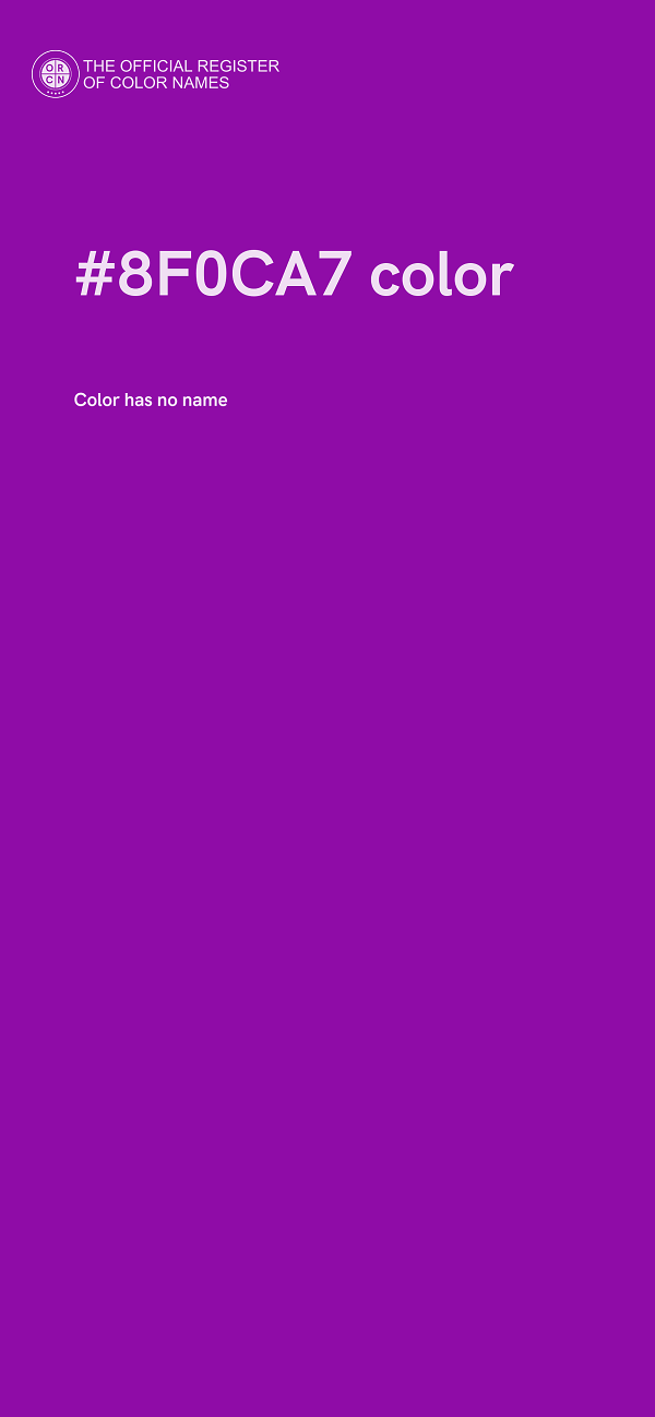 #8F0CA7 color image