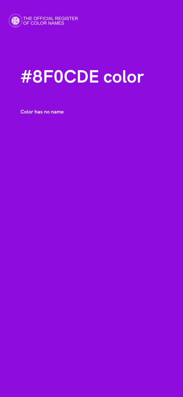 #8F0CDE color image