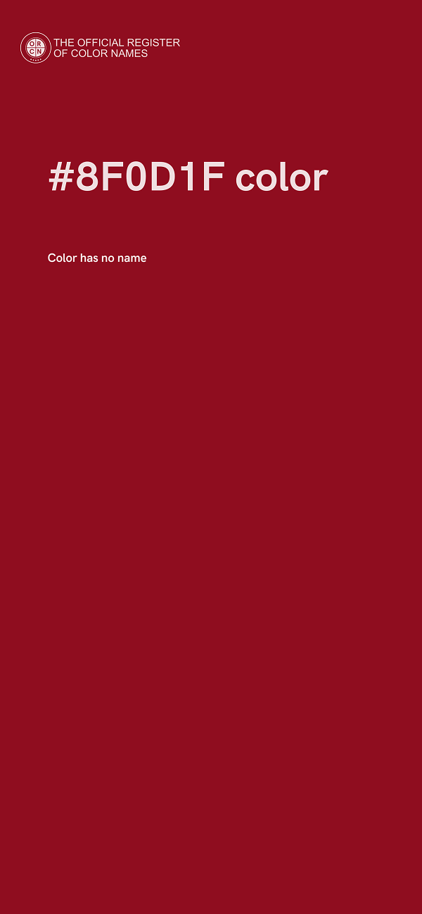 #8F0D1F color image