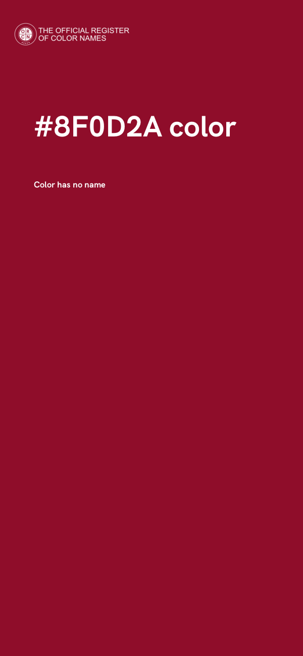 #8F0D2A color image