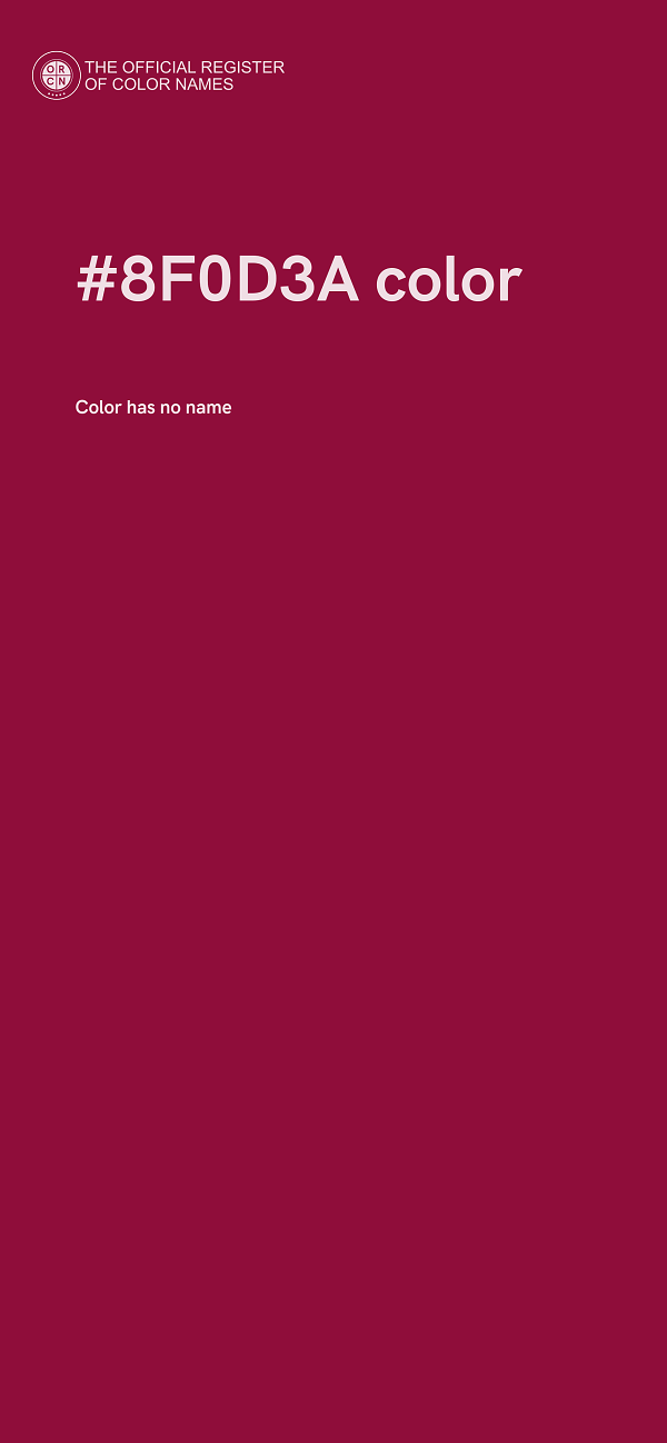 #8F0D3A color image