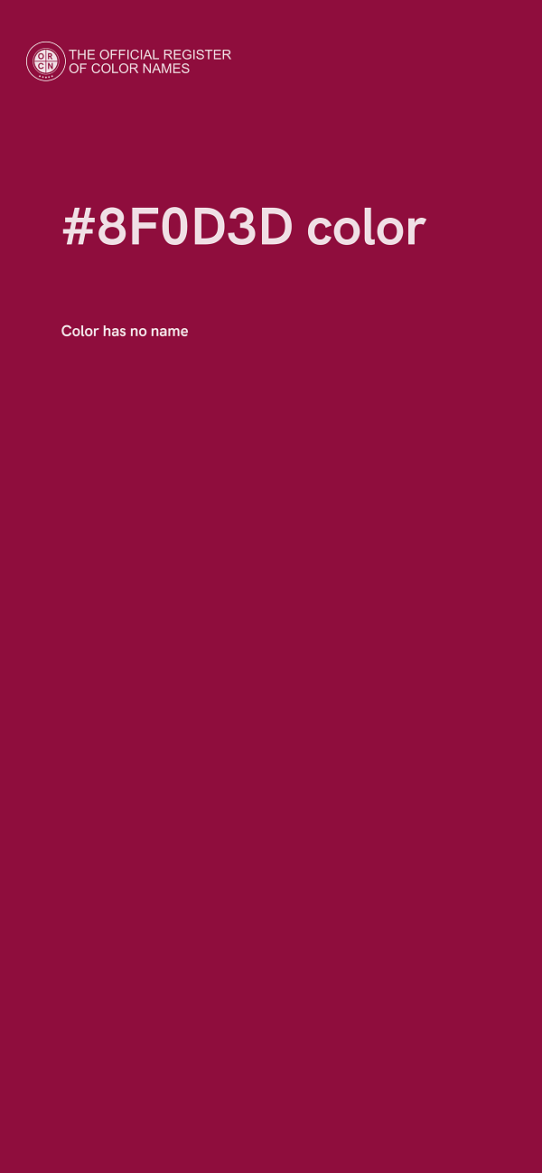 #8F0D3D color image