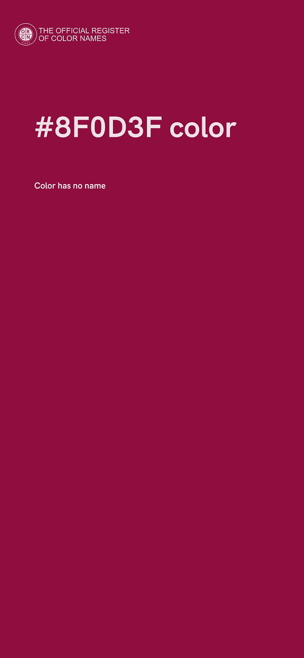 #8F0D3F color image