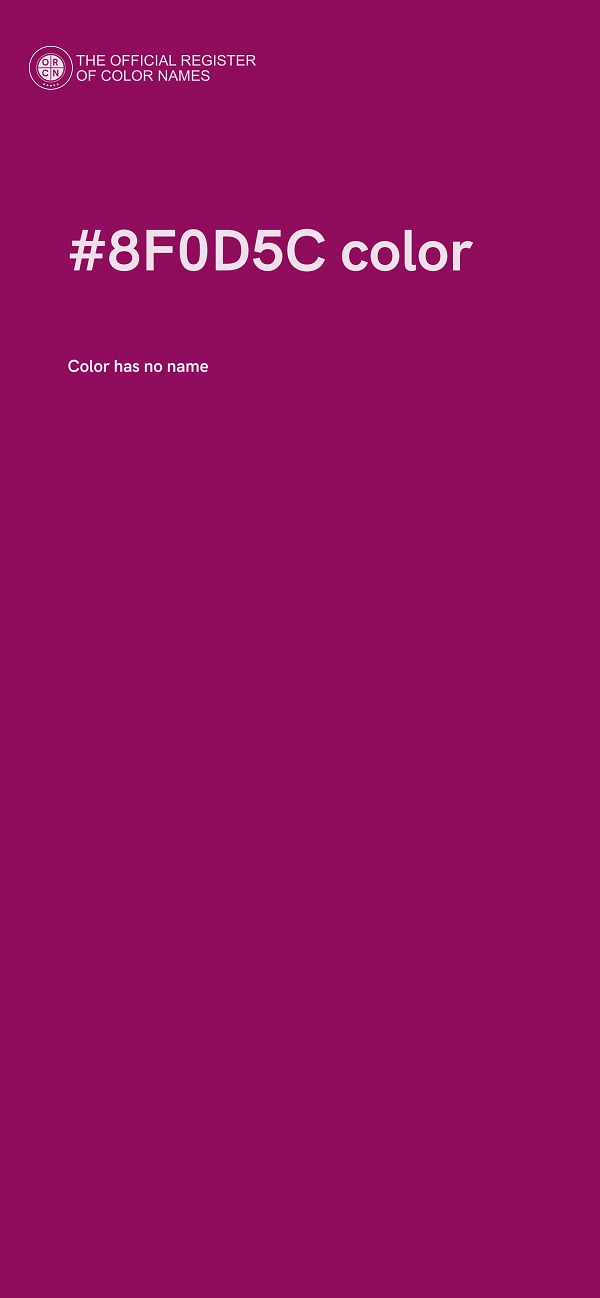 #8F0D5C color image