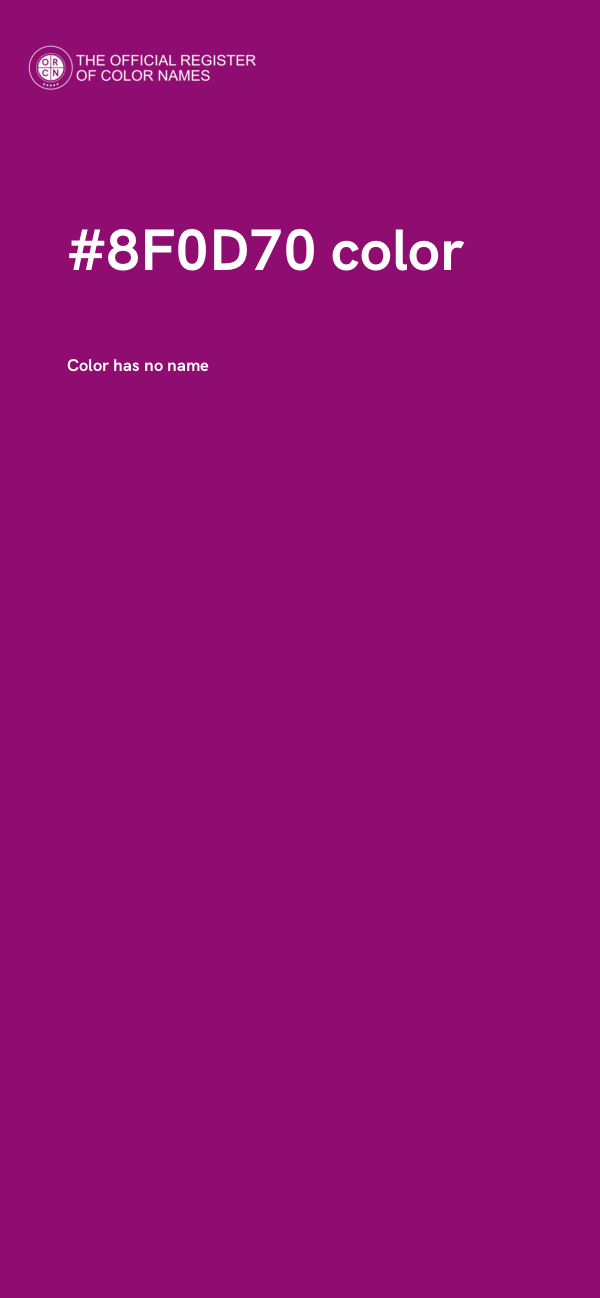 #8F0D70 color image