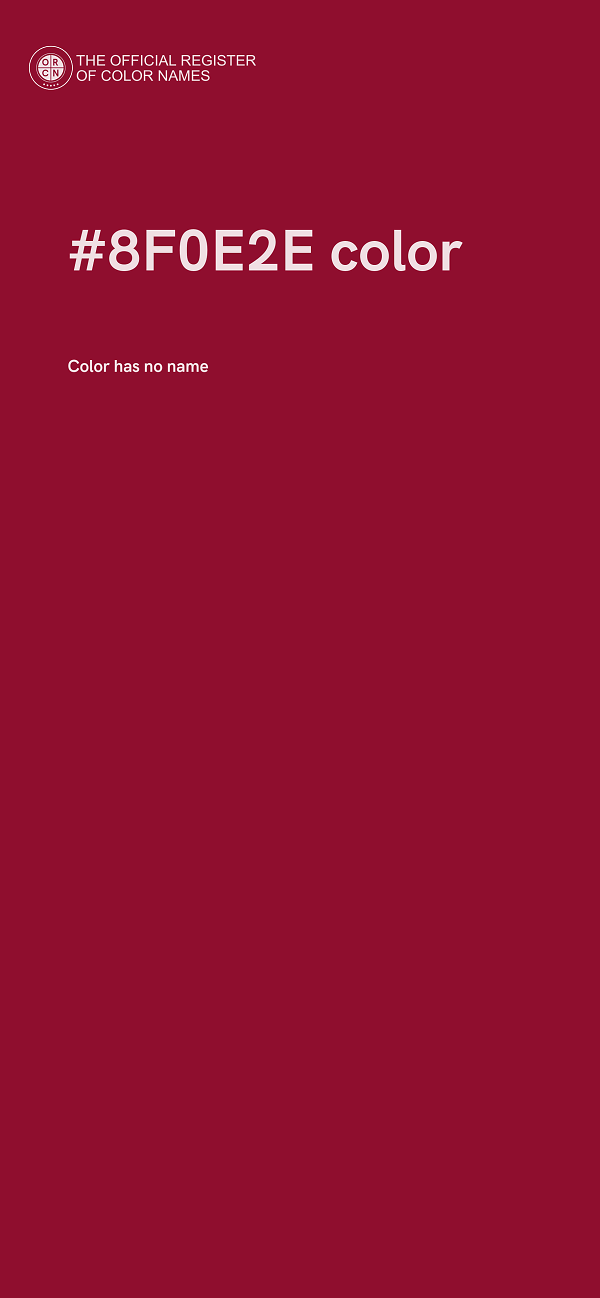 #8F0E2E color image