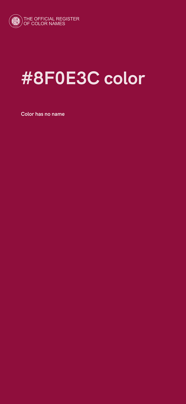 #8F0E3C color image