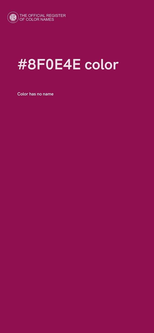 #8F0E4E color image
