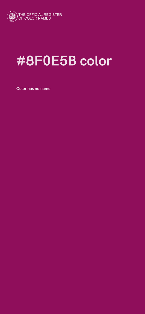 #8F0E5B color image