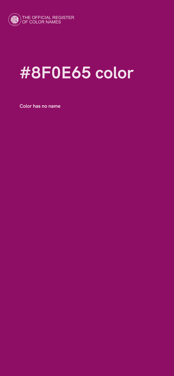#8F0E65 color image