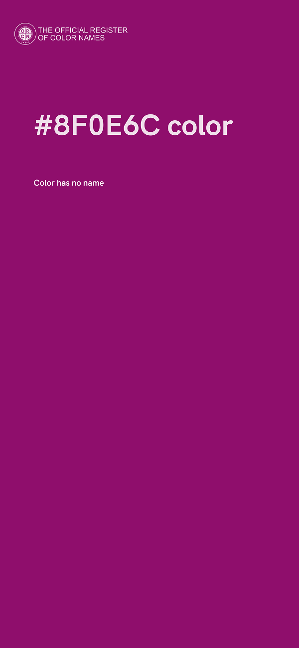 #8F0E6C color image