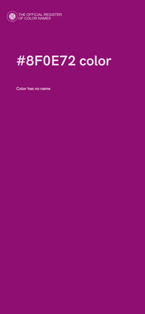 #8F0E72 color image