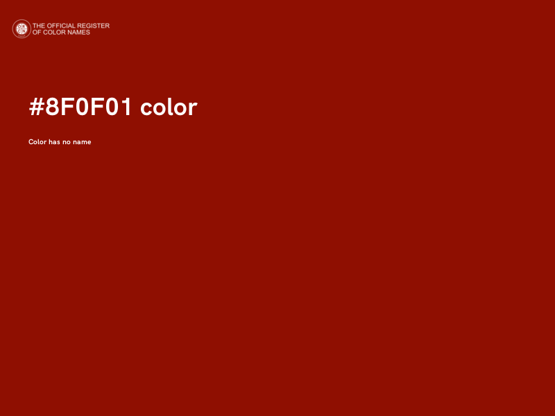 #8F0F01 color image