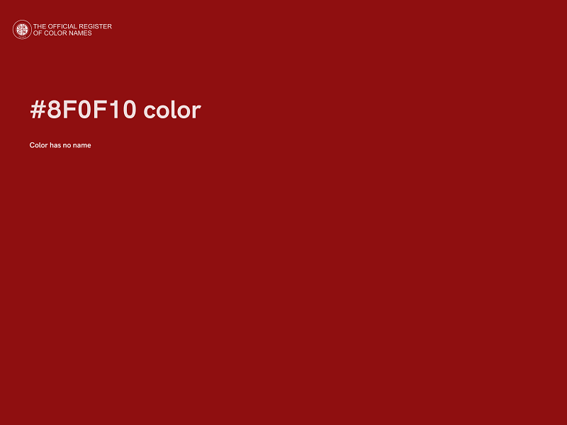 #8F0F10 color image