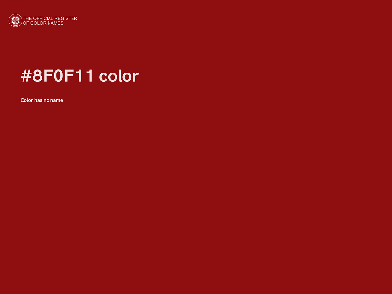 #8F0F11 color image