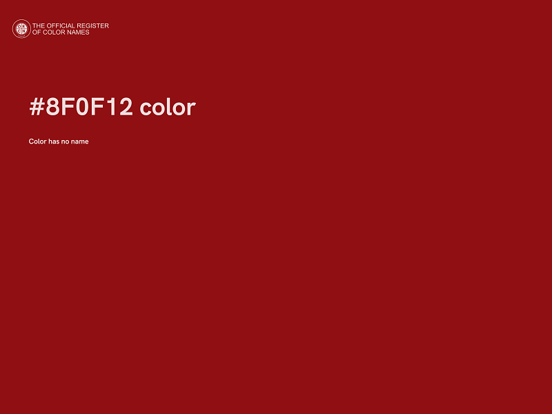 #8F0F12 color image