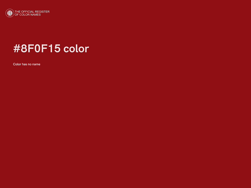 #8F0F15 color image