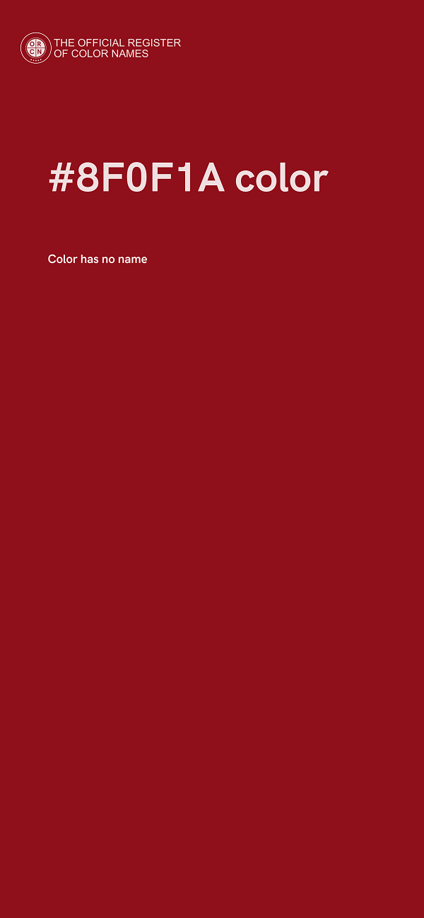 #8F0F1A color image