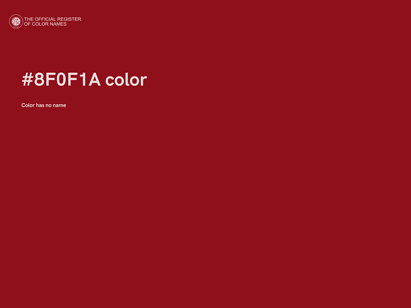 #8F0F1A color image