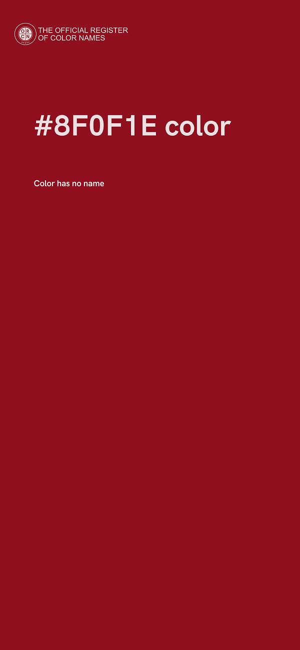 #8F0F1E color image