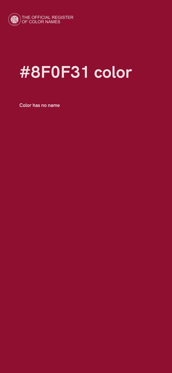 #8F0F31 color image