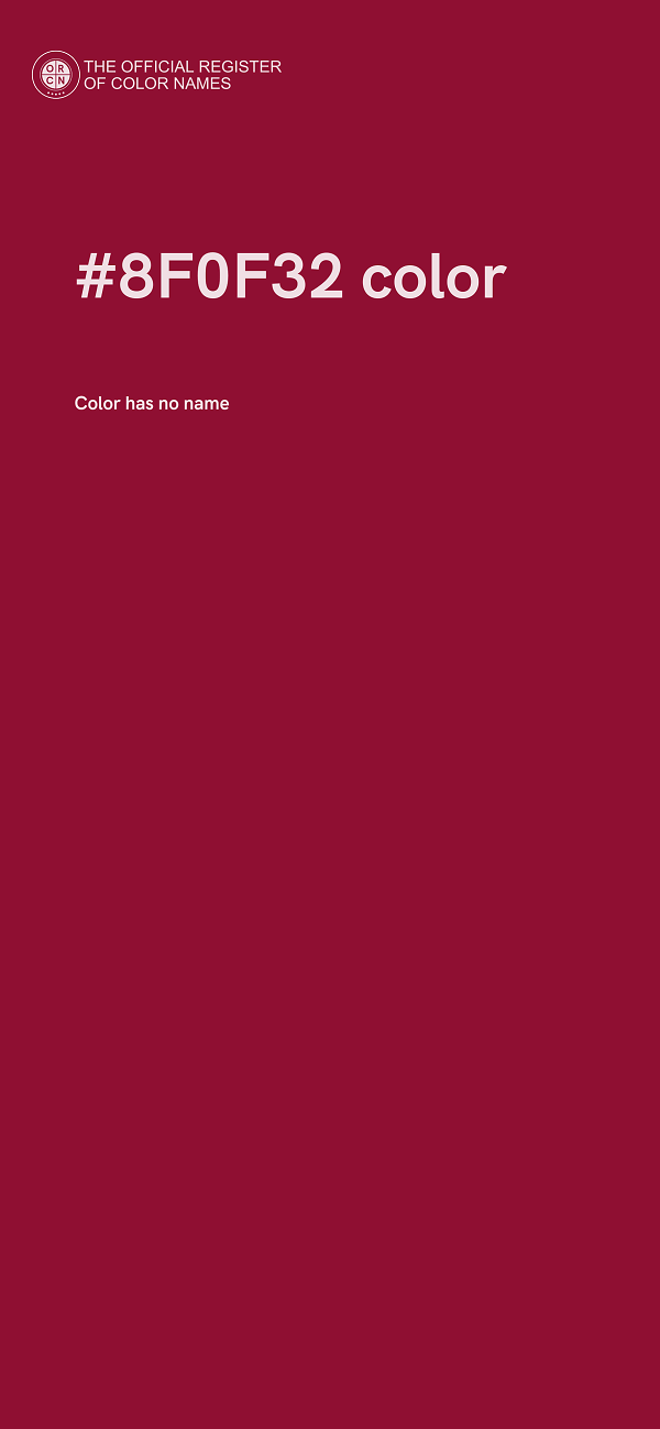 #8F0F32 color image