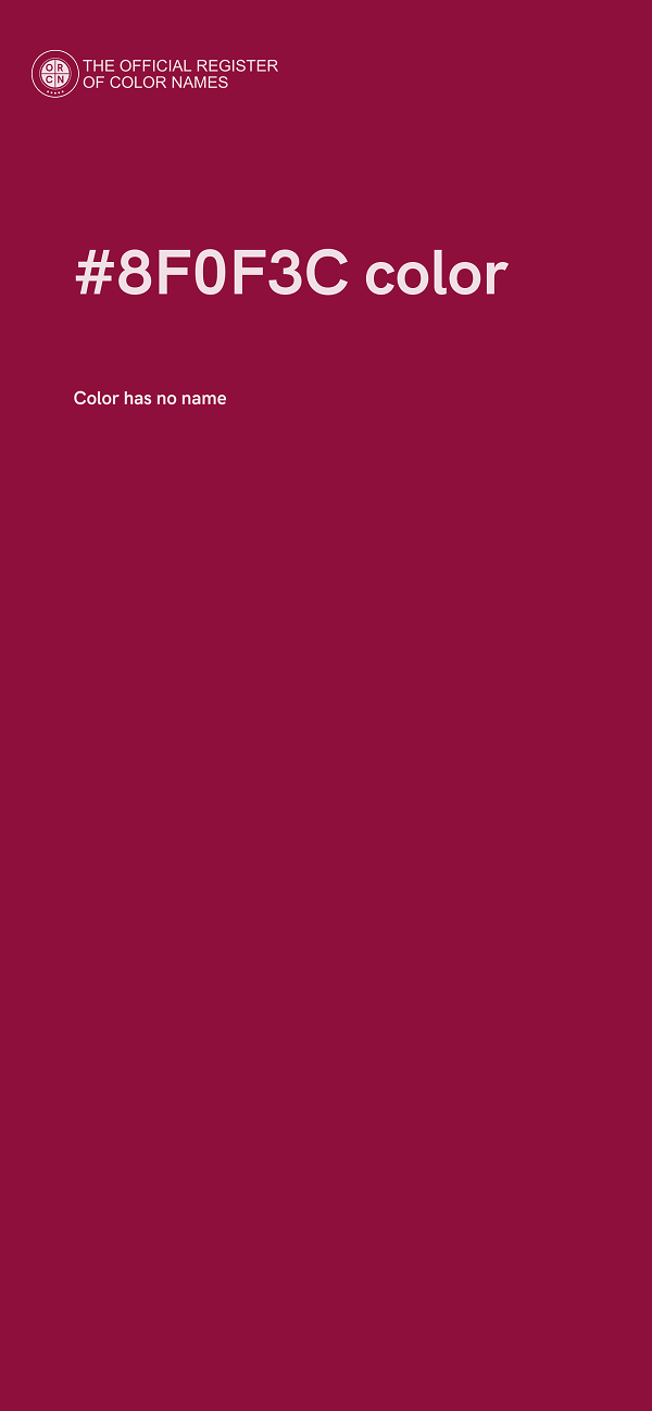 #8F0F3C color image