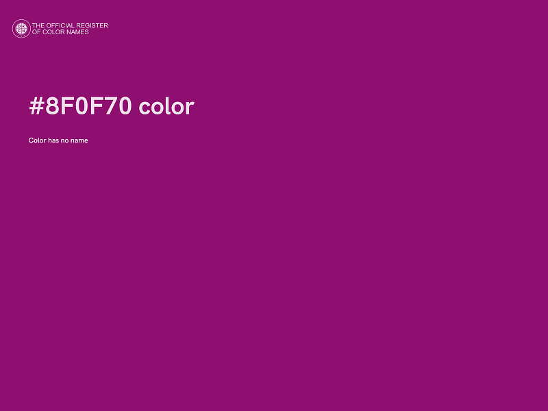 #8F0F70 color image