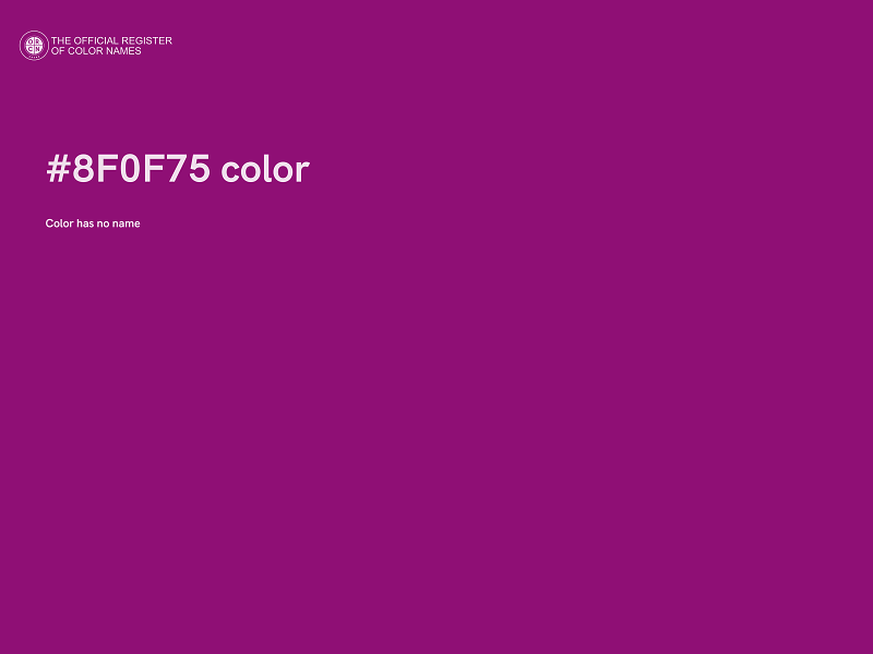 #8F0F75 color image