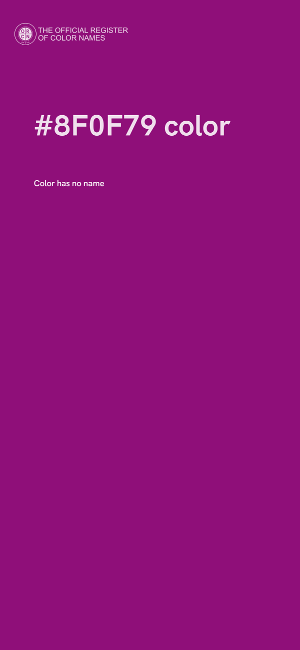 #8F0F79 color image