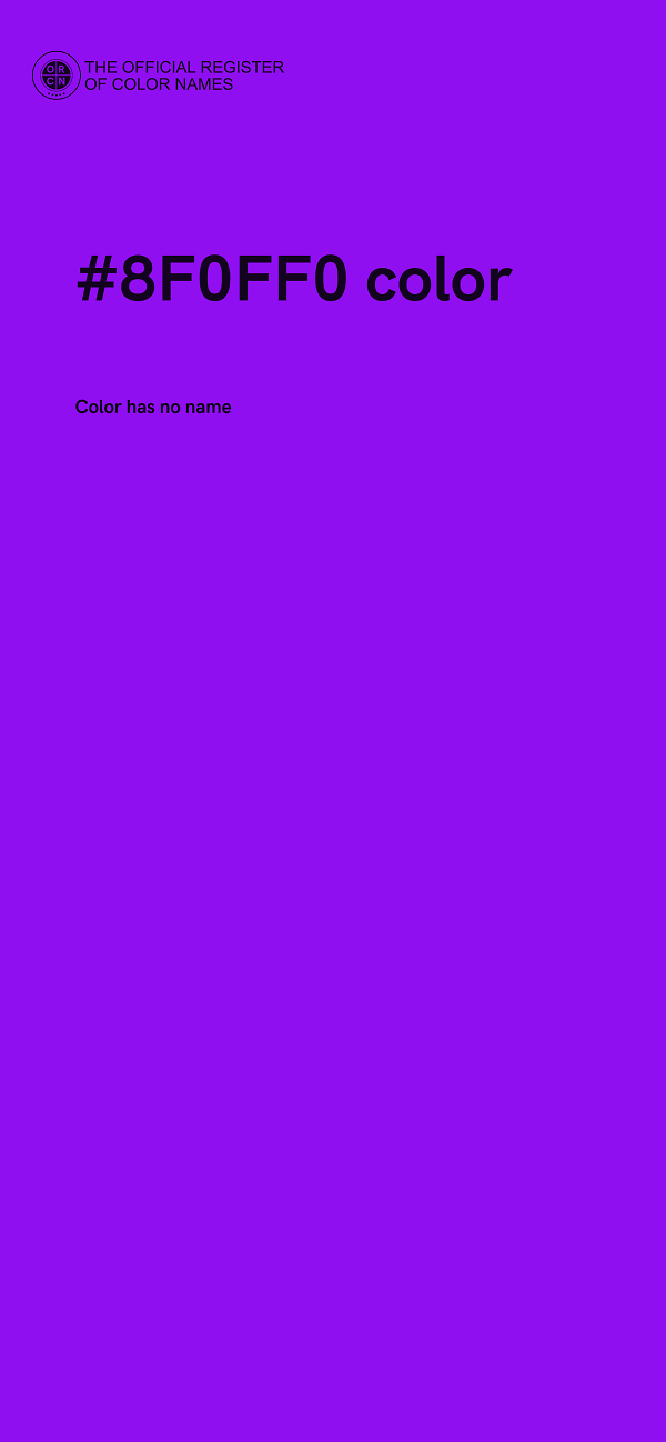 #8F0FF0 color image