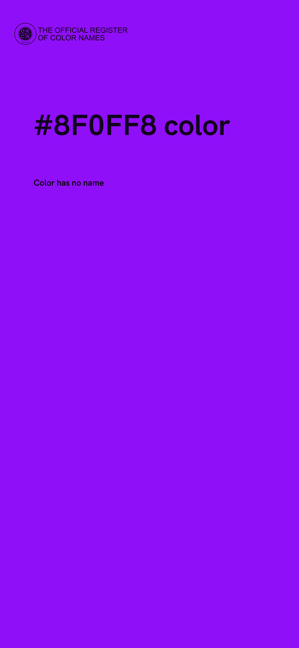 #8F0FF8 color image