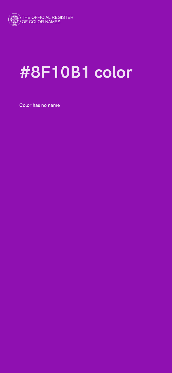 #8F10B1 color image