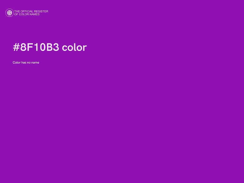 #8F10B3 color image