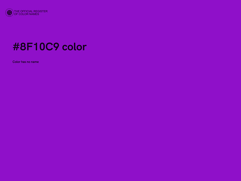 #8F10C9 color image
