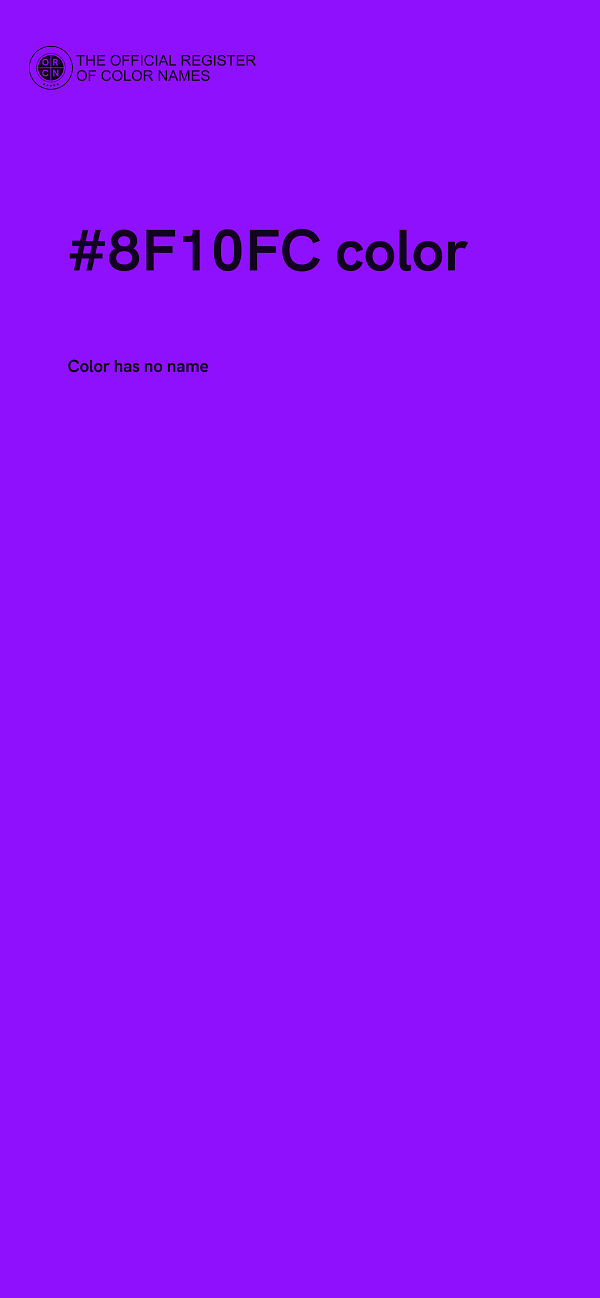 #8F10FC color image