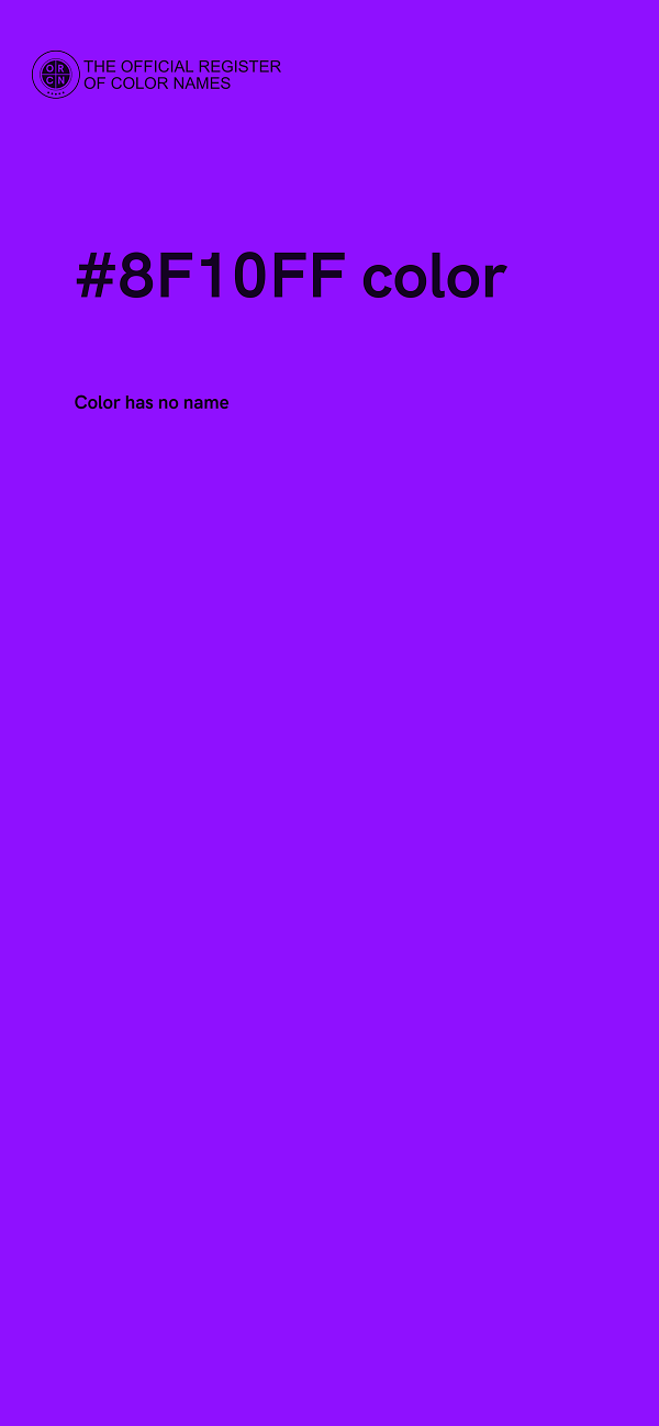 #8F10FF color image