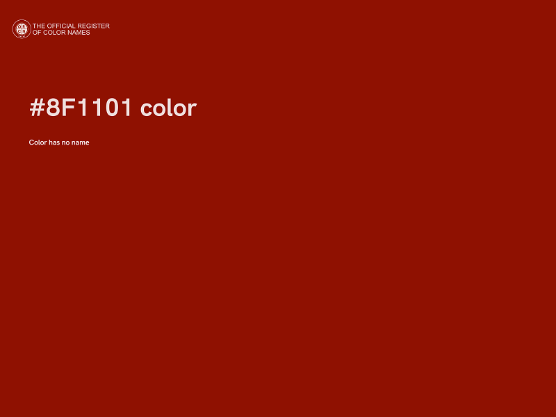 #8F1101 color image