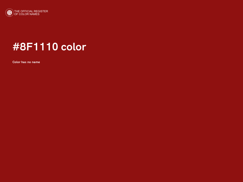 #8F1110 color image