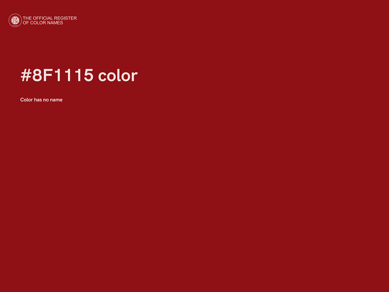 #8F1115 color image